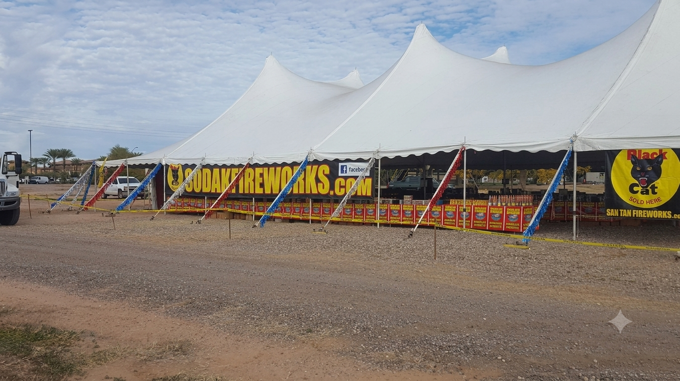 soda k fireworks tent