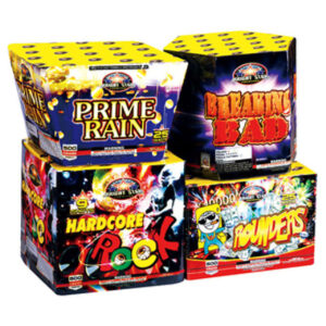 BS8022 BRIGHT  STAR FIREWORKS  THE ATEAM  ASSORTMENT 4 PACK