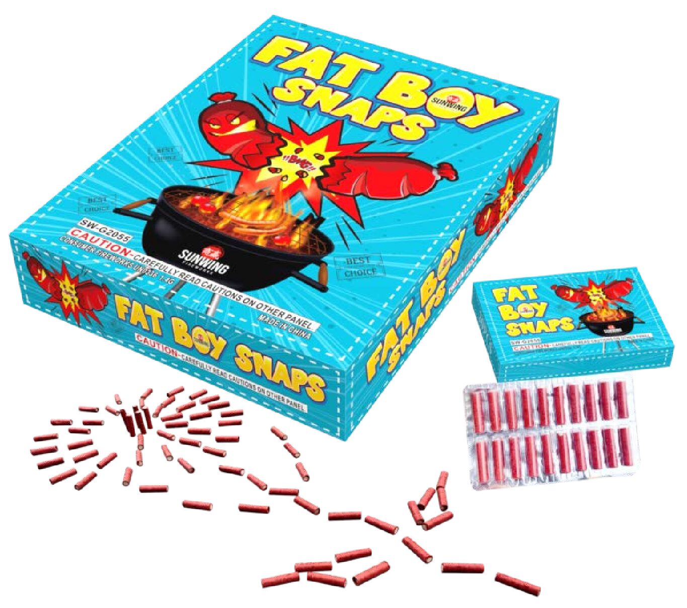 SW-G2055/FF108  FAT BOY FUSELESS ADULT SNAPPERS