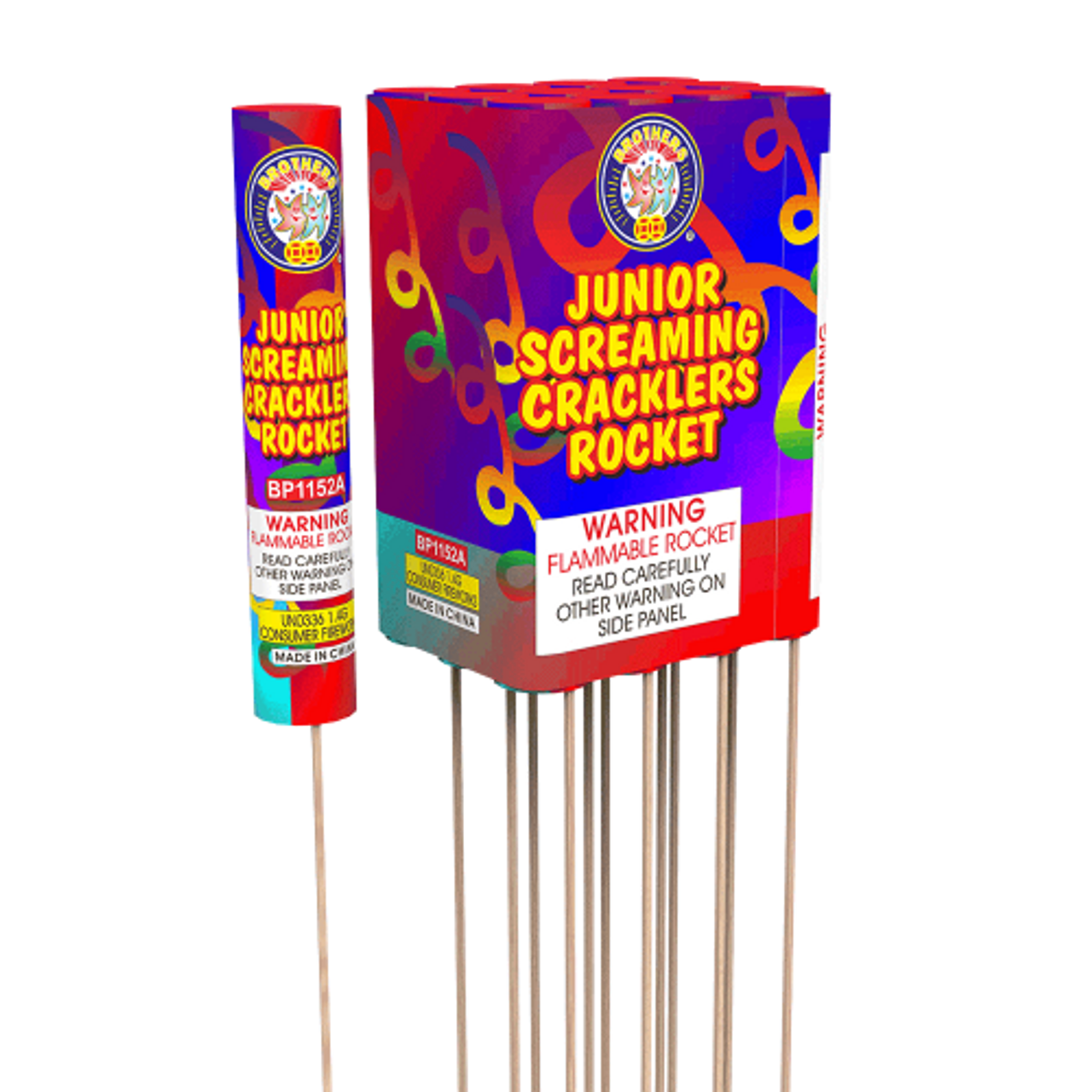 BP1152A JUNIOR SCREAMING CRACKLER ROCKET