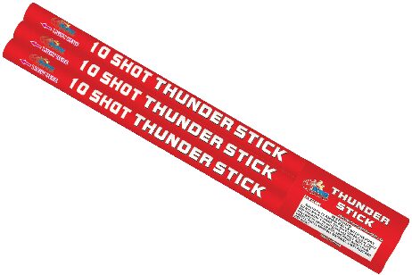 SS-0403-1 SUNS FIREWORKS  10 SHOT THUNDERSTICK