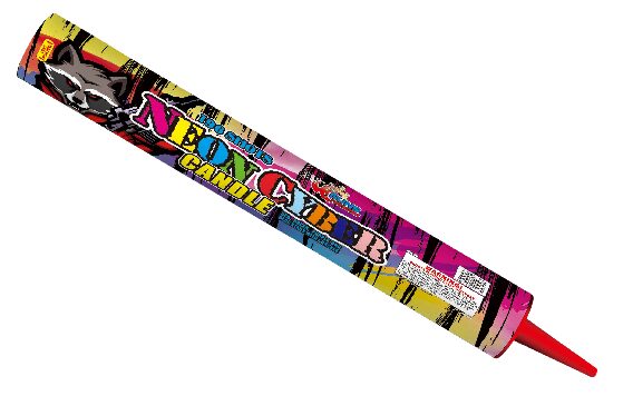 SS-0417 196 SHOT NEON CANDLE