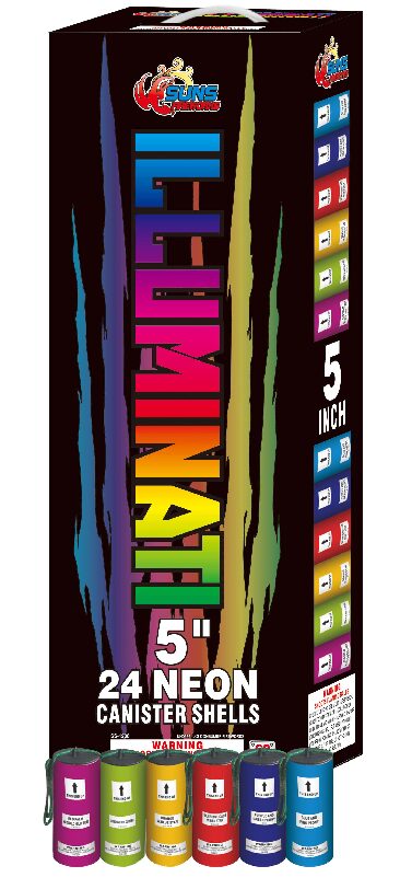 SS-1206 ILLUMINATI 5 INCH 60 GRAM SHELLS 4/24