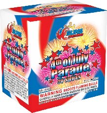 SS1802 SUNS FIREWORKS 4TH OF JULY PARADE  20 SHOTS