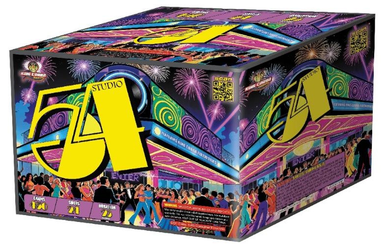 JT2612 KING COBRA FIREWORKS STUDIO 54 24'SHOTS