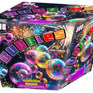 JT2654 KING COBRA FIREWORKS BUBBLES 25 SHOTS