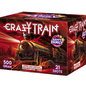 JL522033 HAPPY FAMILY FIREWORKS  CRAZY TRAIN 21 SHOTS