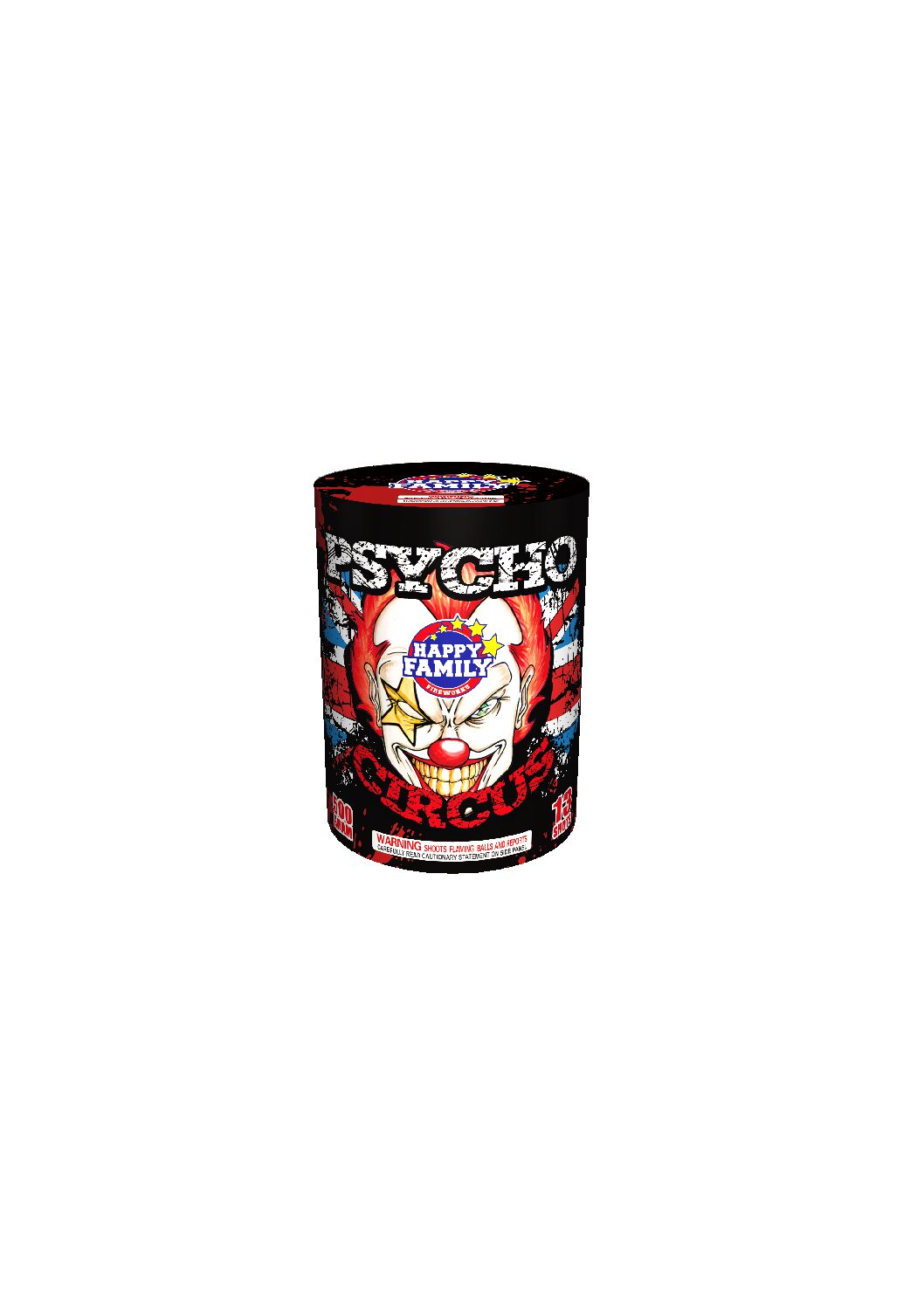 JL222032S HAPPY FAMILY FIREWORKS  PSYCHO CIRCUS 13 SHOT'S