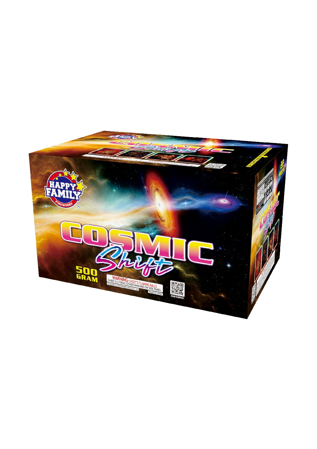 JL522083 HAPPY FAMILY FIREWORKS   COSMIC SHIFT  22 SHOT'S