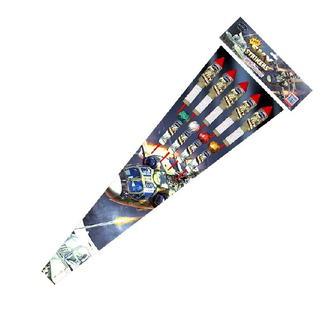 K008 MAGNUS FIREWORKS SKY STRYKERS 9 PIECE ROCKETS