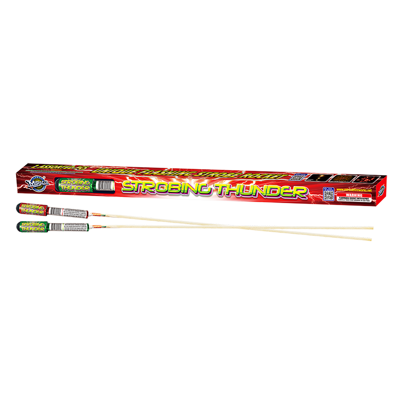 M21 MIRACLE FIREWORKS STROBING THUNDER(FLASHING STROBE ROCKET, 2 ASSORTED STROBE PCS)
