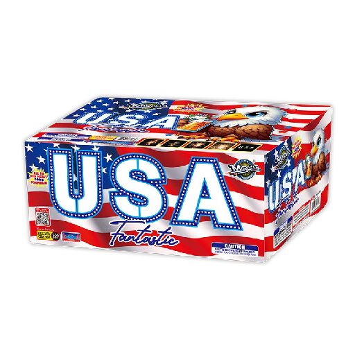 M3003 MIRACLE FIREWORKS USA FANTASTIC(500G FTN.WITH FLASHING USA FINALE)